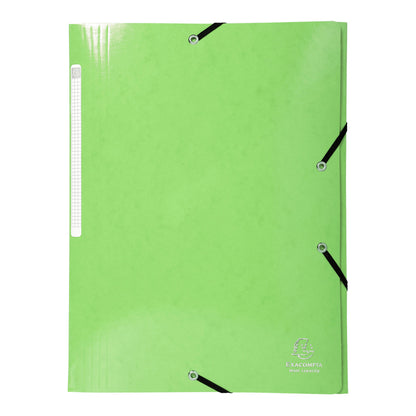 Cartella 3 lembi con elastico angolare Iderama - A4 - dorso 3,5cm - 10 colori assortiti - Exacompta