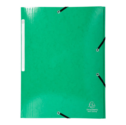 Cartella 3 lembi con elastico angolare Iderama - A4 - dorso 3,5cm - 10 colori assortiti - Exacompta