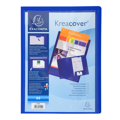 Cartella di presentazione con 2 alette Kreacover - A4 - PP - colori assortiti - Exacompta