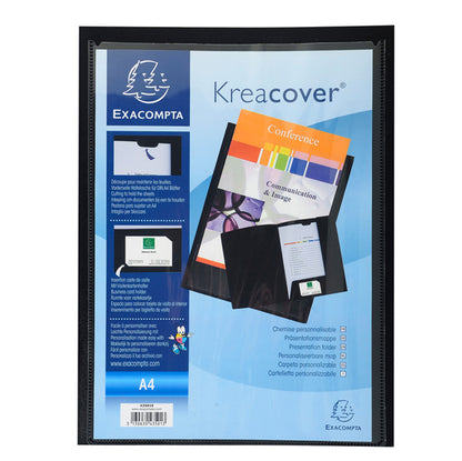 Cartella di presentazione con 2 alette Kreacover - A4 - PP - colori assortiti - Exacompta