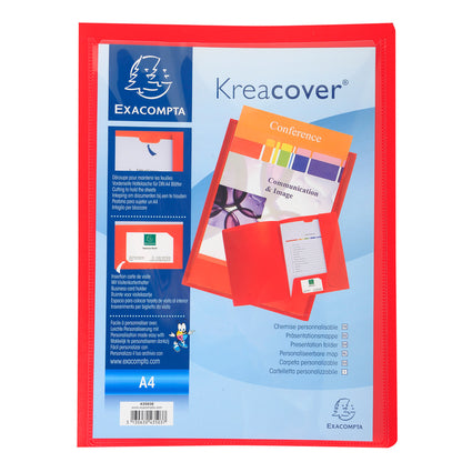 Cartella di presentazione con 2 alette Kreacover - A4 - PP - colori assortiti - Exacompta