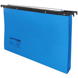 Cartella sospesa Cartesio PP - cassetto - PPL - interasse 39 cm - fondo U - 37 x 25 cm - blu - Bertesi