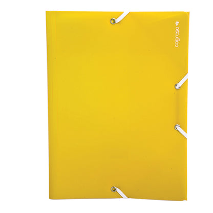 Cartella 3 lembi con elastico angolare - A4 - PP - colori assortiti - Colorosa