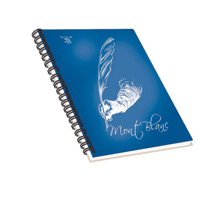 Blocco Montblanc - spiralato - 22x29,7cm - 4 fori - microperforato - 80gr - 70 fogli - bianco - Pigna