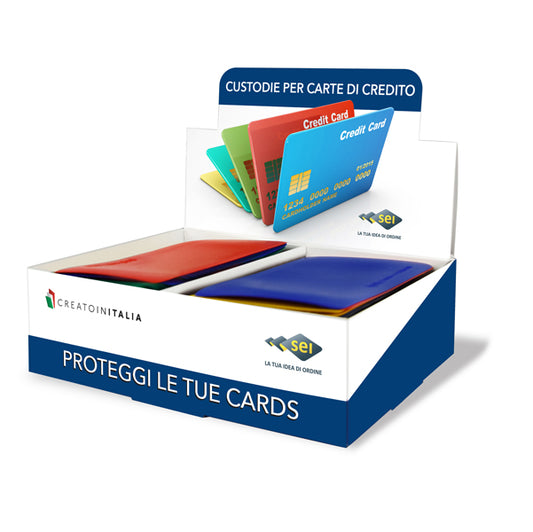 Busta porta card - 5,8 x 8,7 cm - 1 tasca - colori assortiti - Sei Rota