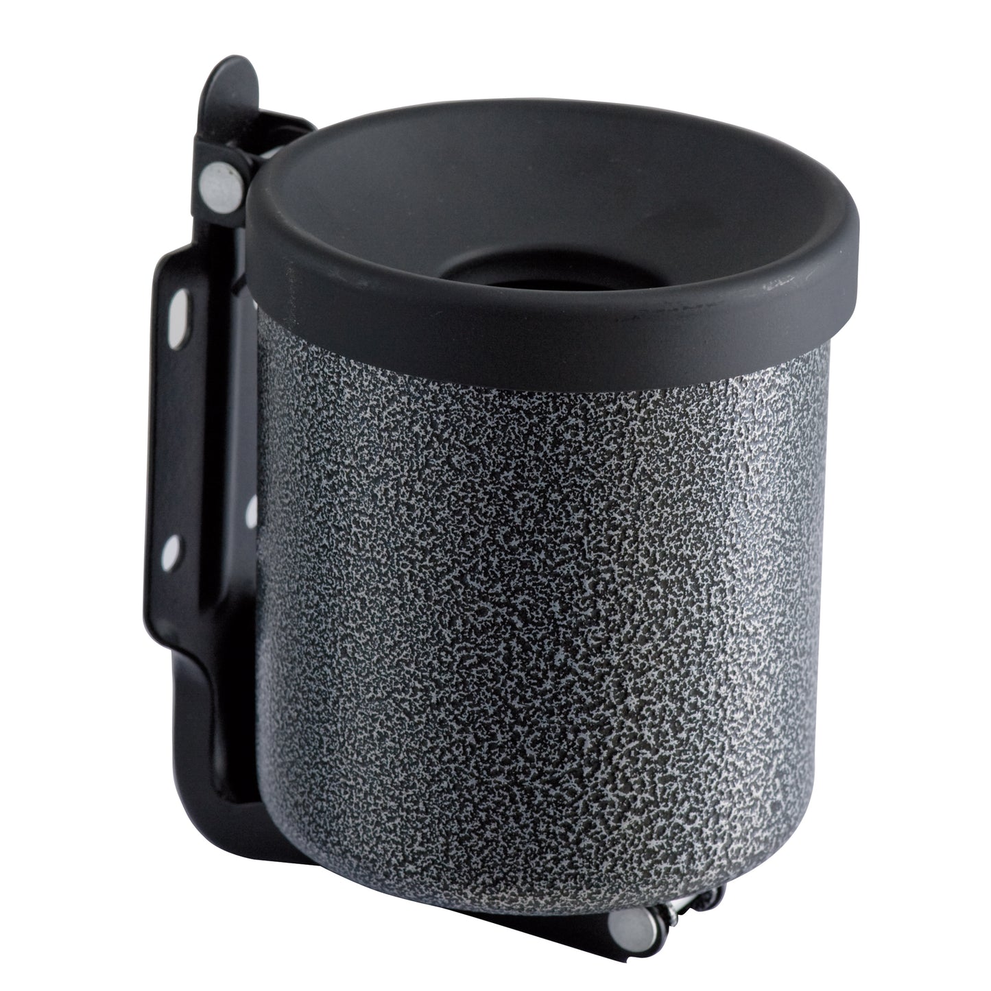 Posacenere murale Nido - diametro 9,5 cm - H 13,5 cm - 0,5 L - metallo verniciato - silver punteggiato - Medial