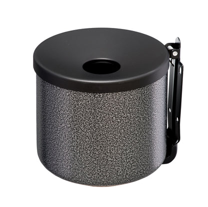 Posacenere murale Nido - diametro 16 cm - H 14 cm - 2 L - metallo verniciato - silver punteggiato - Medial