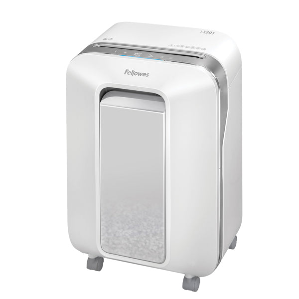 Distruggidocumenti LX-201 - a microframmenti - bianco - Fellowes