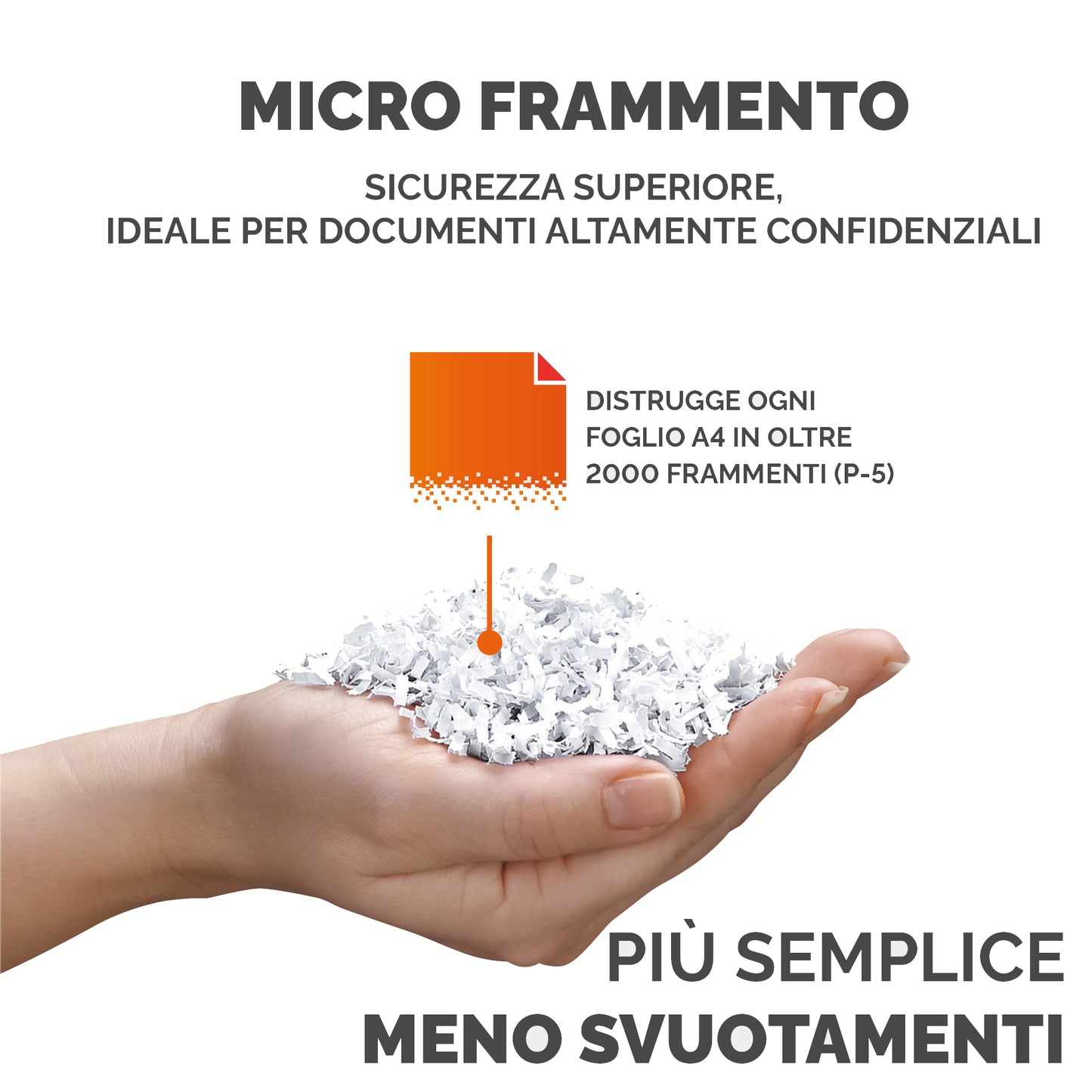 Distruggidocumenti LX-221 - a microframmenti - bianco - Fellowes
