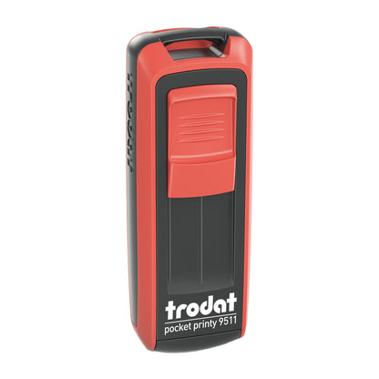 Timbro tascabile Pocket Printy 9512 - personalizzabile - 47 x 18 mm - 5 righe - autoinchiostrante - Trodat