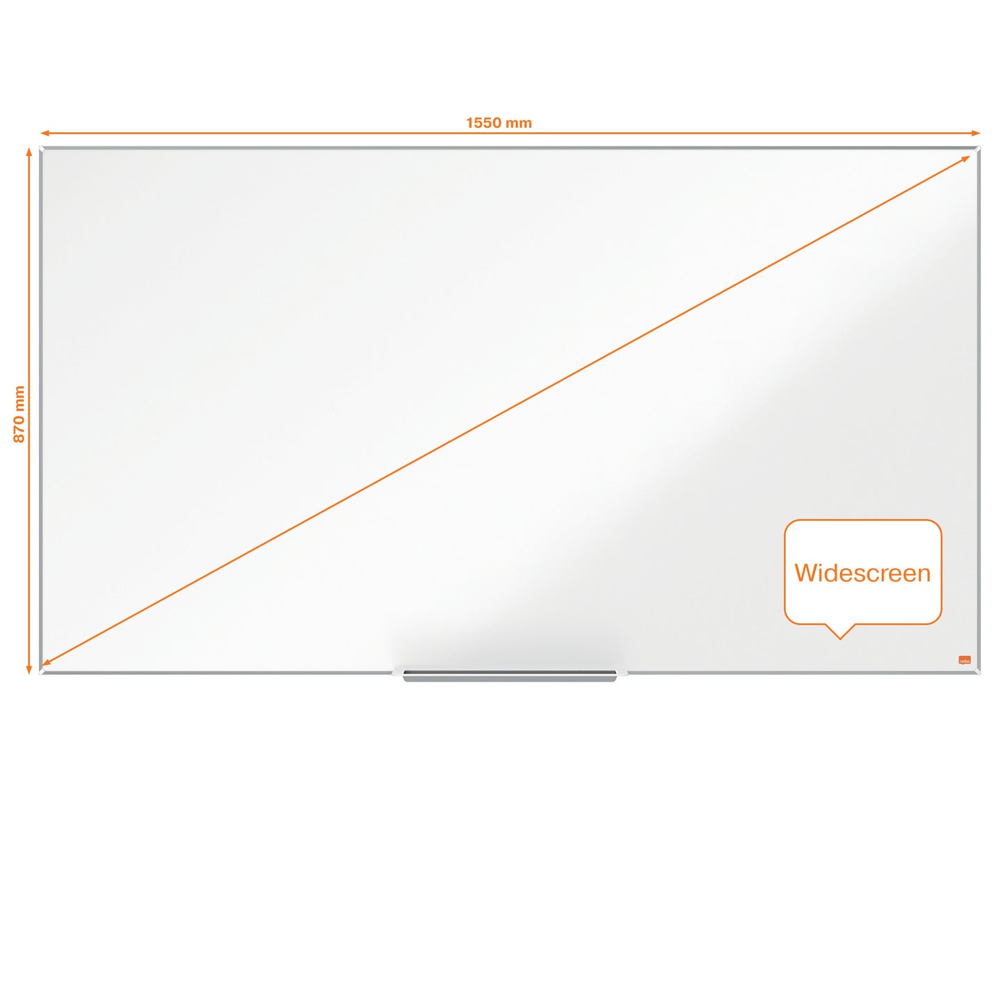 Lavagna bianca magnetica Impression Pro Widescreen - 87 x 155 cm - 70" - Nobo