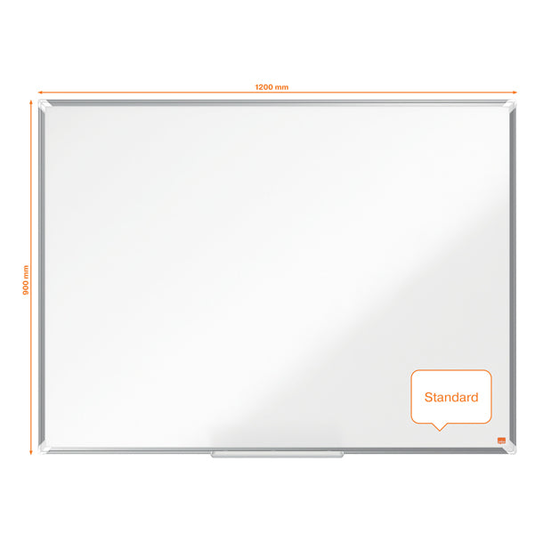 Lavagna bianca magnetica Premium Plus - 90 x 120 cm - Nobo