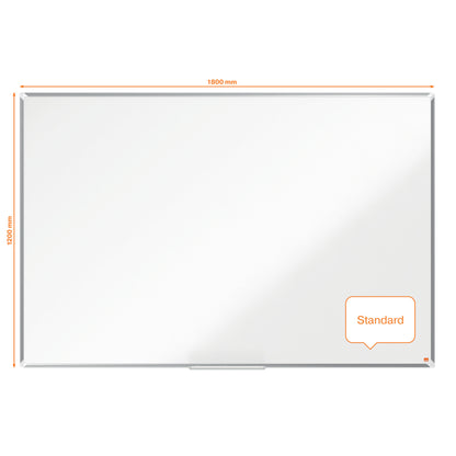Lavagna bianca magnetica Premium Plus - 120 x 180 cm - Nobo