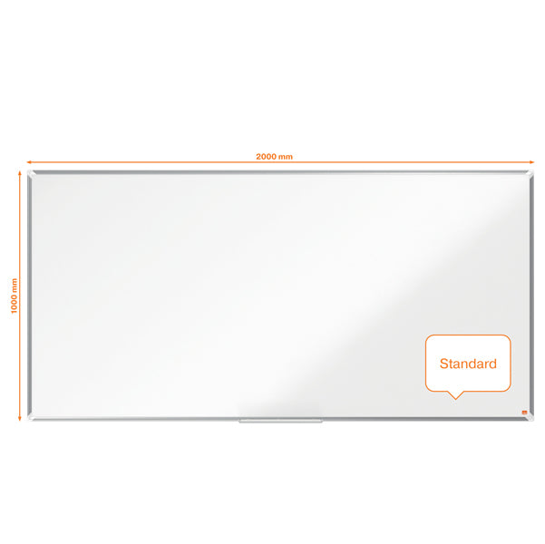 Lavagna bianca magnetica Premium Plus - 100  x  200 cm - Nobo