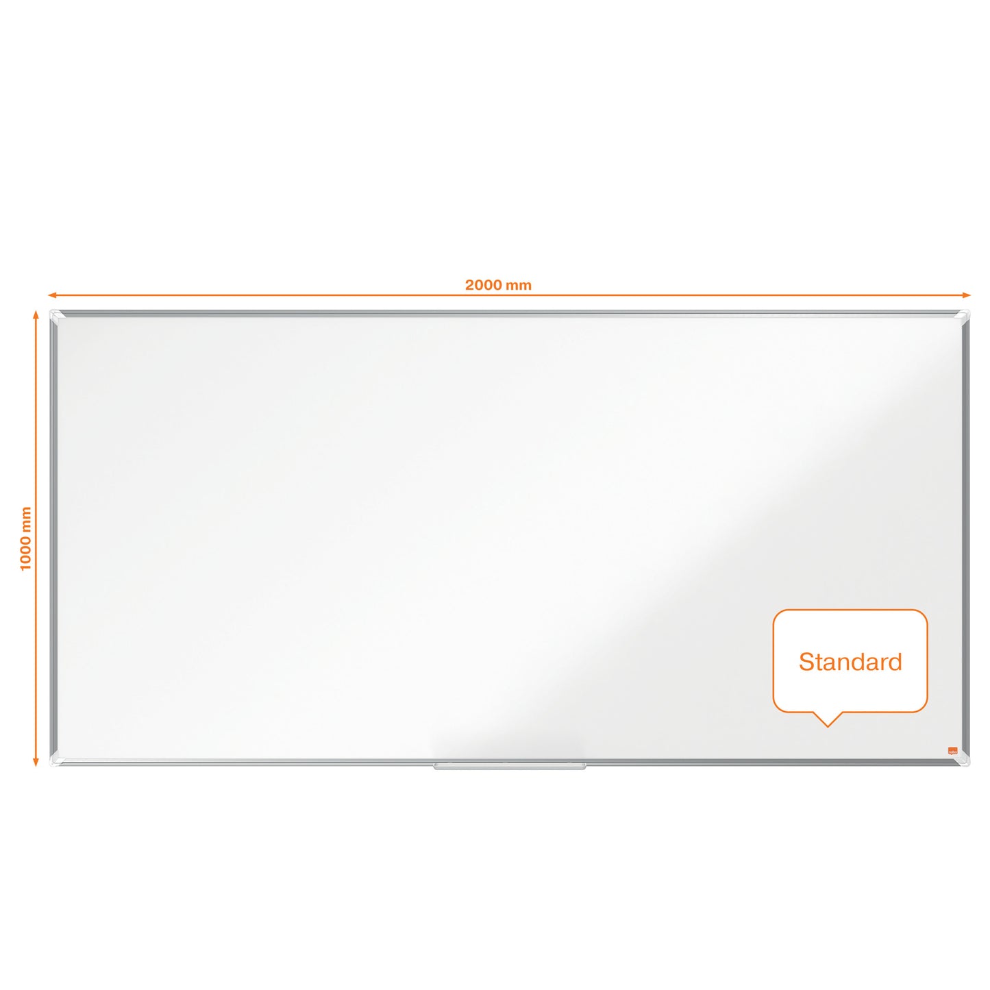 Lavagna bianca magnetica Premium Plus - 100  x  200 cm - Nobo