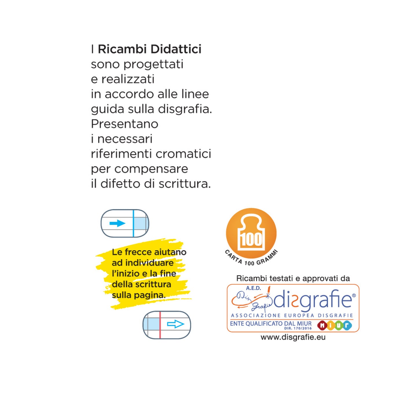 Ricambi didattici forati - A4 - 5 mm c/margine - 100 gr - Blasetti - conf. 40 pezzi