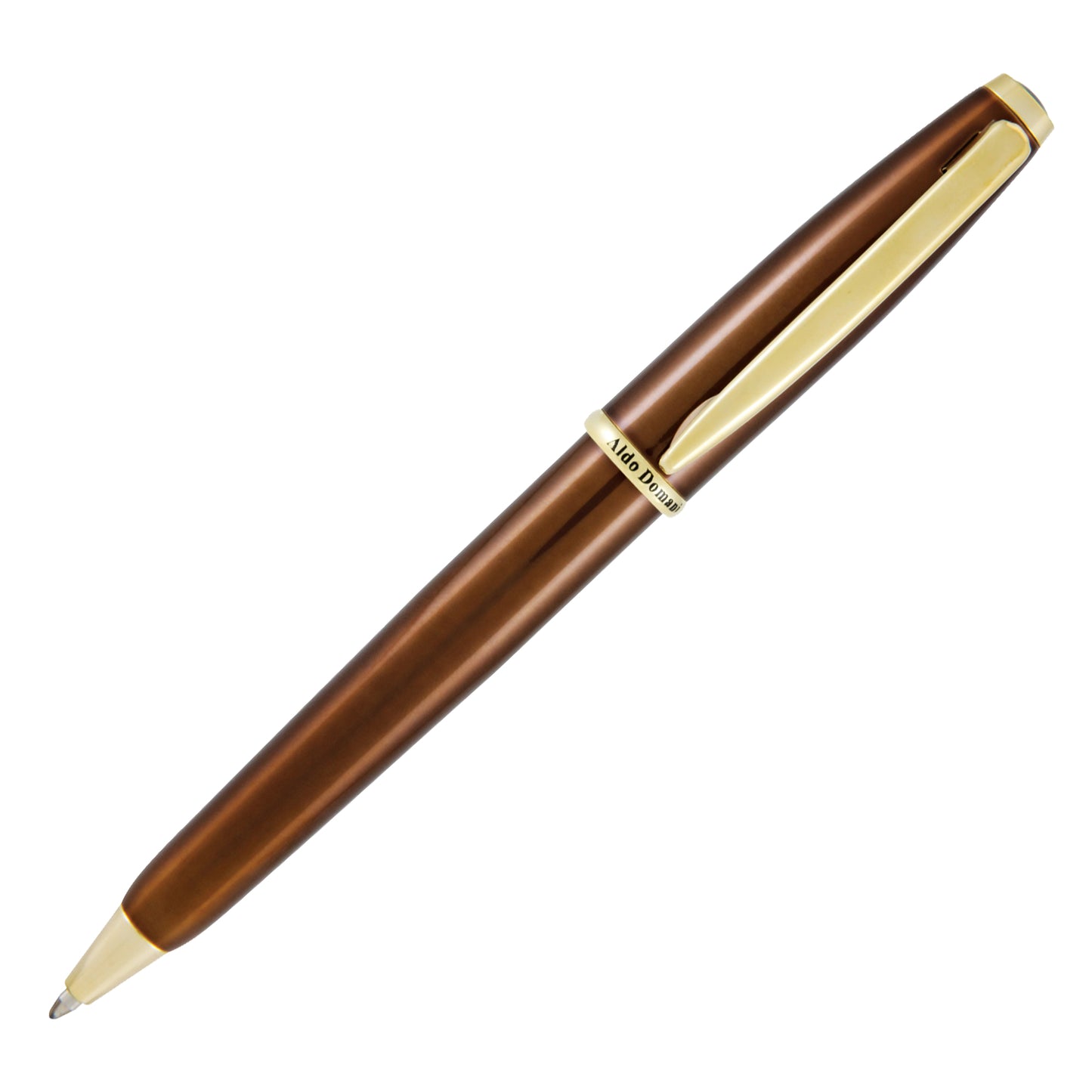 Penna sfera Aldo Domani - punta M - fusto tabacco - Monteverde