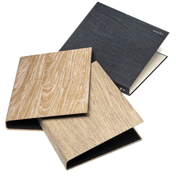 Raccoglitore 4R Wood - A4 - diametro 30 mm - colori assortiti - Colorosa