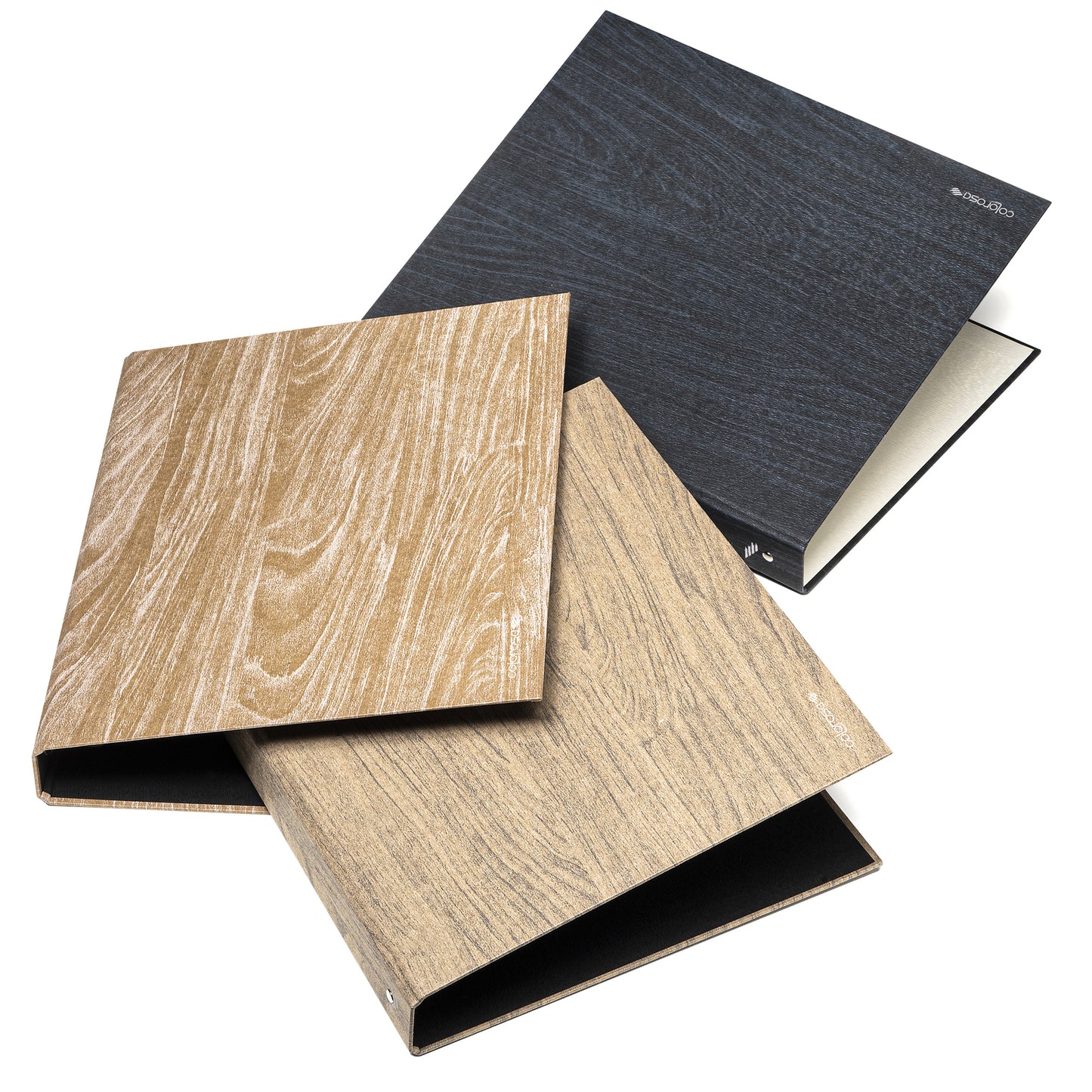 Raccoglitore 4R Wood - A4 - diametro 30 mm - colori assortiti - Colorosa