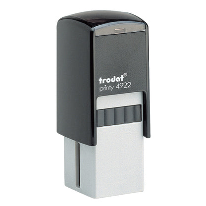 Timbro quadrato 4922 - personalizzabile - 20 x 20 mm - 5 righe - autoinchiostrante - Trodat