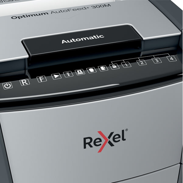 Distruggidocumenti Optimum AutoFeed+ 300M - a micro frammenti - Rexel