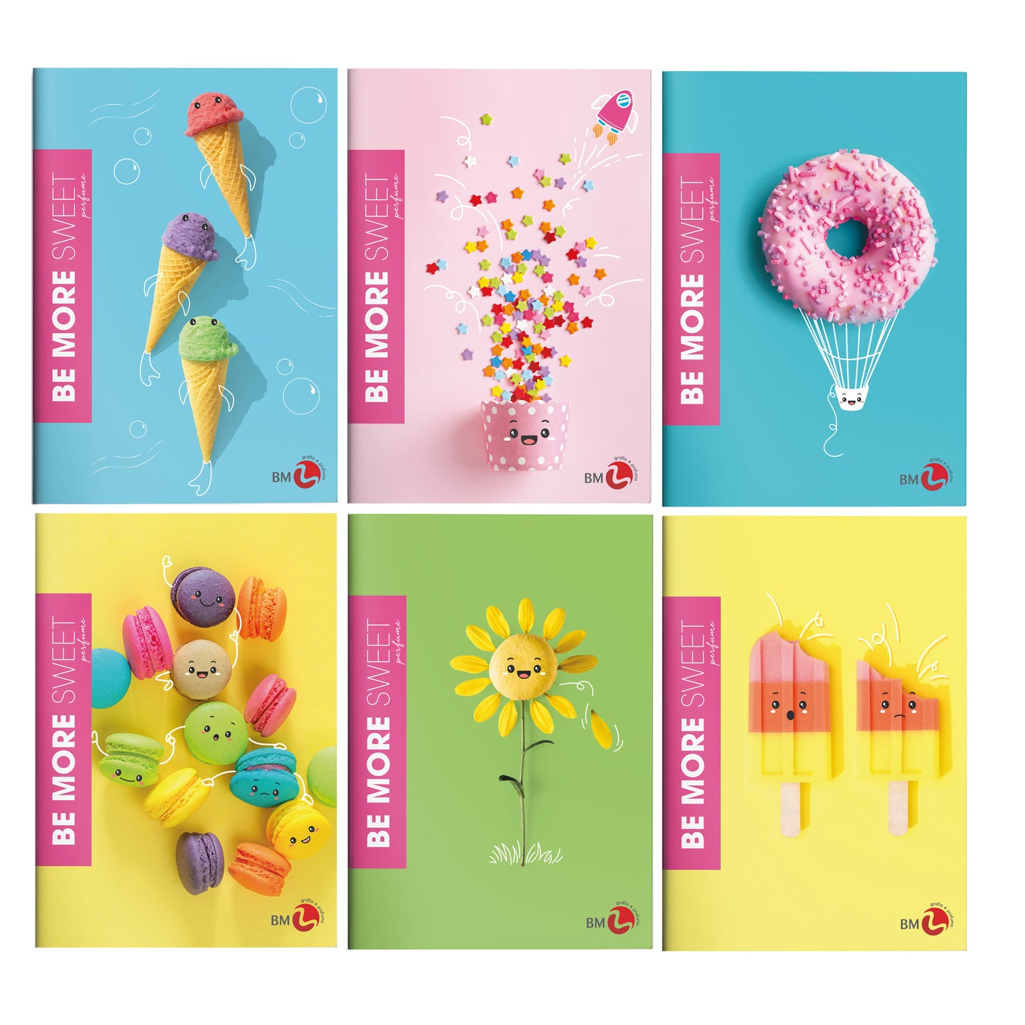 Maxiquaderno Be More Sweet - A4 - rigo di 1a - 36+2 fogli - 100gr - BM