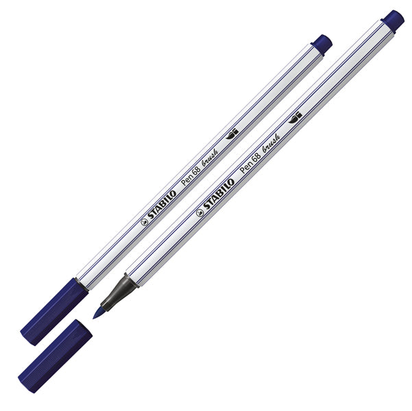 Pennarello Pen 68 Brush Arty Line 568/12 - colori assortiti - Stabilo - astuccio 12 pezzi