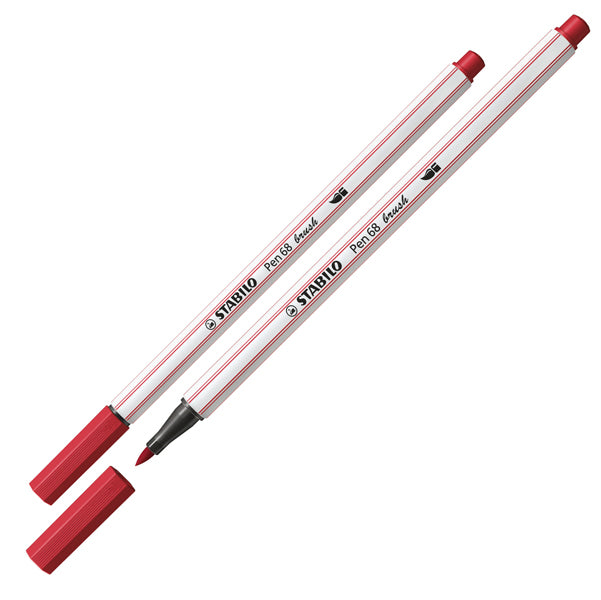 Pennarello Pen 68 Brush Arty Line 568/12 - colori assortiti - Stabilo - astuccio 12 pezzi