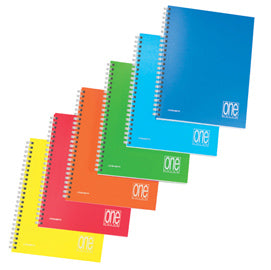 Maxiquaderno One Color PP - A4 - 1 rigo - 80+1 fogli - 80 gr - s/fori - spiralato - Blasetti