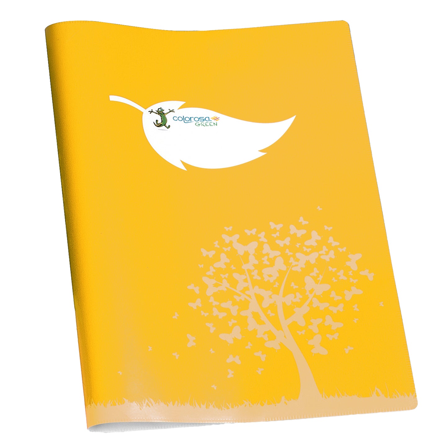 Coprimaxi Green - 21 x 30 cm - carta - 120gr  - c/tasche - giallo - Colorosa