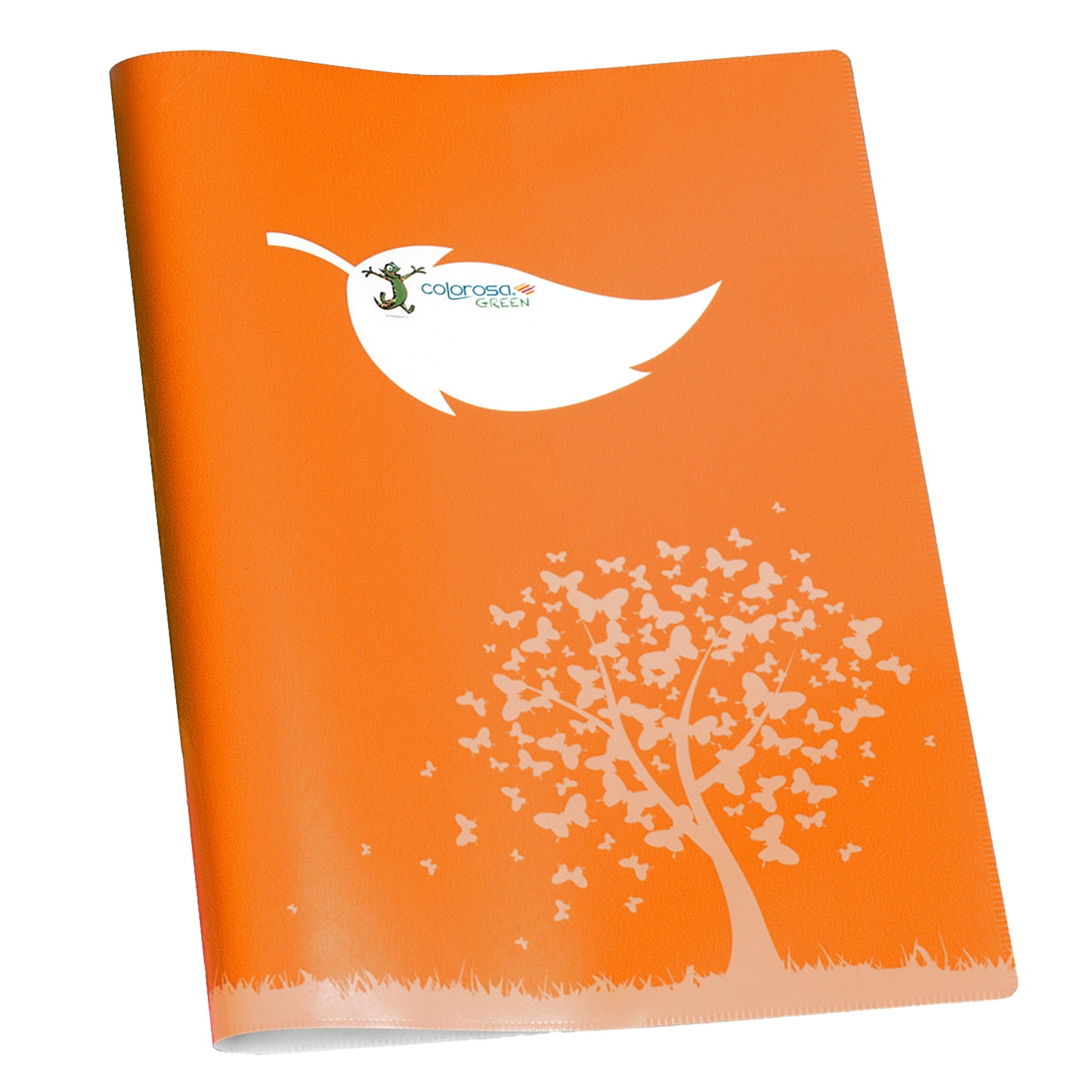 Coprimaxi Green - 21 x 30 cm - carta - 120gr  - c/tasche - arancione - Colorosa