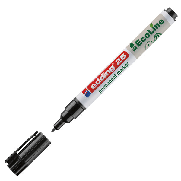 Marcatore permanente 25 Ecoline - punta tonda 1.0 mm - colori assortiti - Edding - conf. 4 pezzi