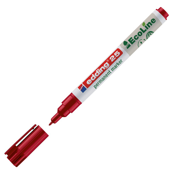 Marcatore permanente 25 Ecoline - punta tonda 1.0 mm - colori assortiti - Edding - conf. 4 pezzi
