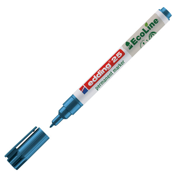 Marcatore permanente 25 Ecoline - punta tonda 1.0 mm - colori assortiti - Edding - conf. 4 pezzi
