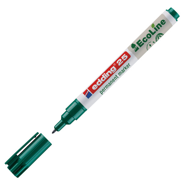 Marcatore permanente 25 Ecoline - punta tonda 1.0 mm - colori assortiti - Edding - conf. 4 pezzi