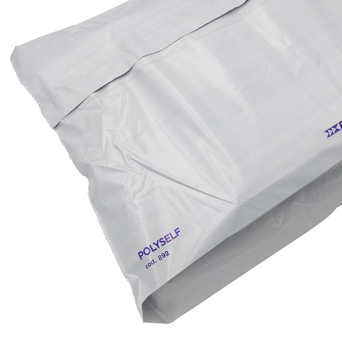 Busta Polyself - per corrieri - con soffietto - A3 - 32 x 48 x 10 cm - PE - bianco/grigio - Blasetti  - conf. 100 pezzi