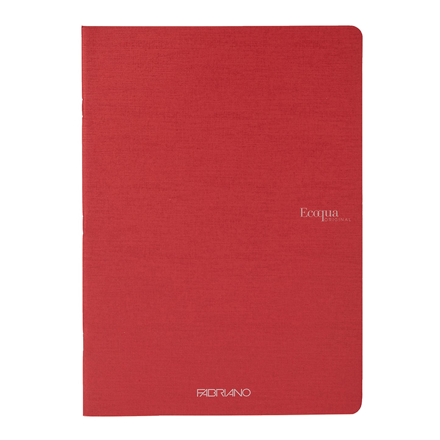 Maxiquaderno Ecoqua original PM - A4  - 1 rigo - 40 fogli - rosso scuro - 90gr - Fabriano