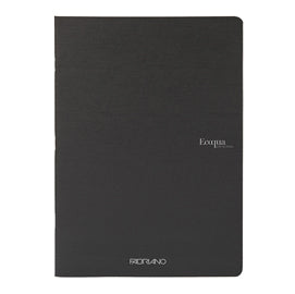 Maxiquaderno Ecoqua original PM - A4 - 1 rigo - 40 fogli - nero - 90gr - Fabriano