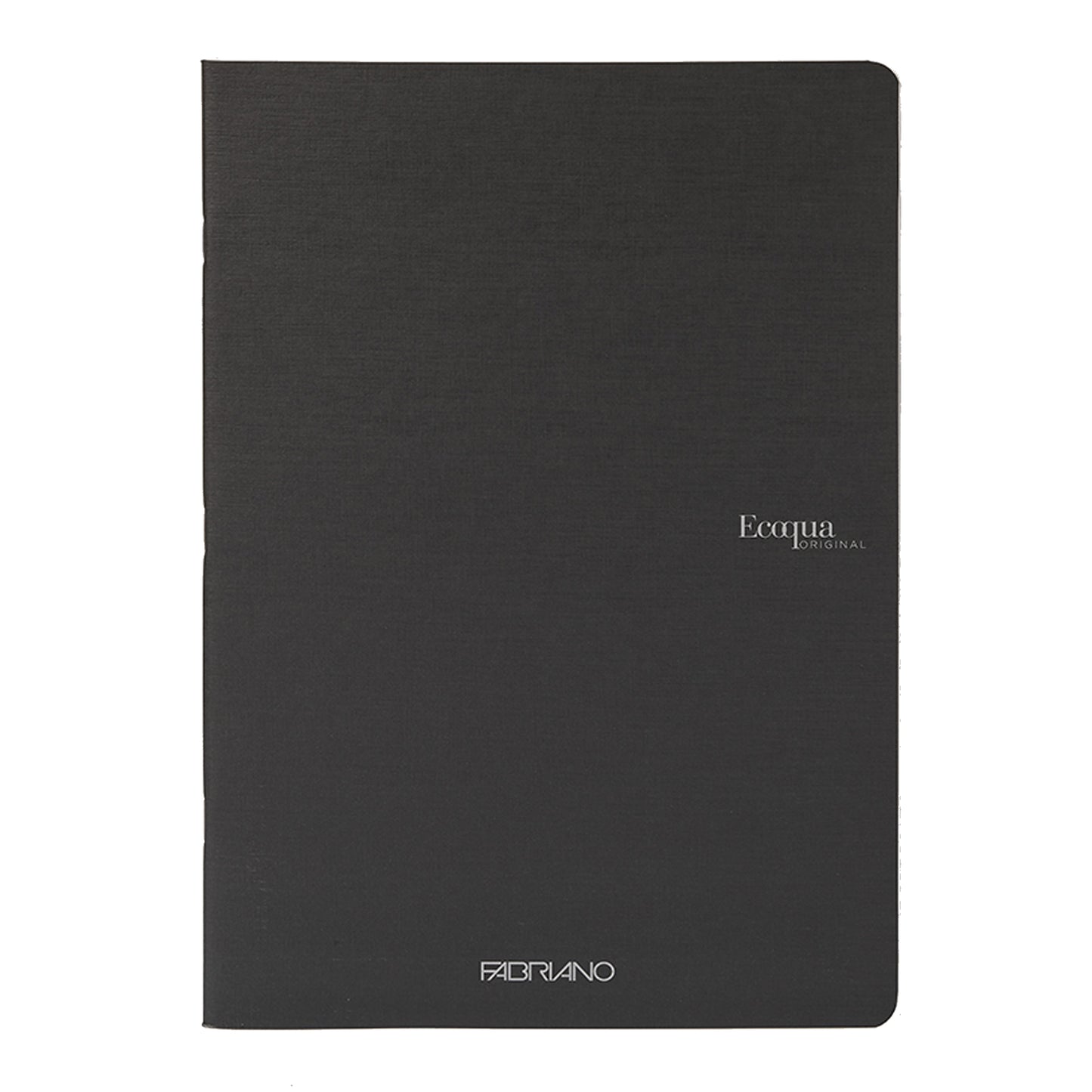 Maxiquaderno Ecoqua original PM - A4 - 1 rigo - 40 fogli - nero - 90gr - Fabriano
