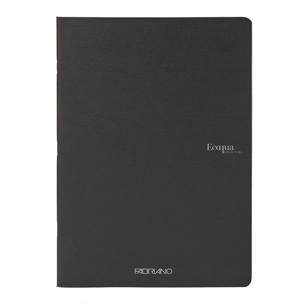 Maxiquaderno Ecoqua original PM - A4 - 1 rigo - 40 fogli - nero - 90gr - Fabriano
