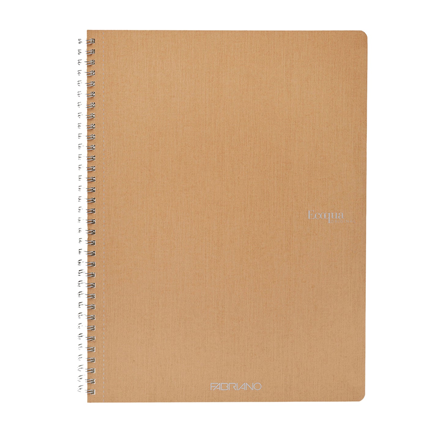 Maxiquaderno Ecoqua original - A4 - 90 gr - 1 rigo - 70 fogli - bruno - spiralato - Fabriano