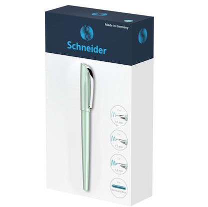 Set penna stilografica Callissima - 3 punte intercambiabili incluse - fusto verde menta - Schneider