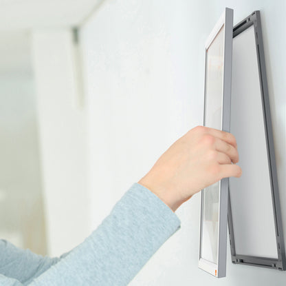 Cornice Impression PRO - a clip - A4 - alluminio - Nobo