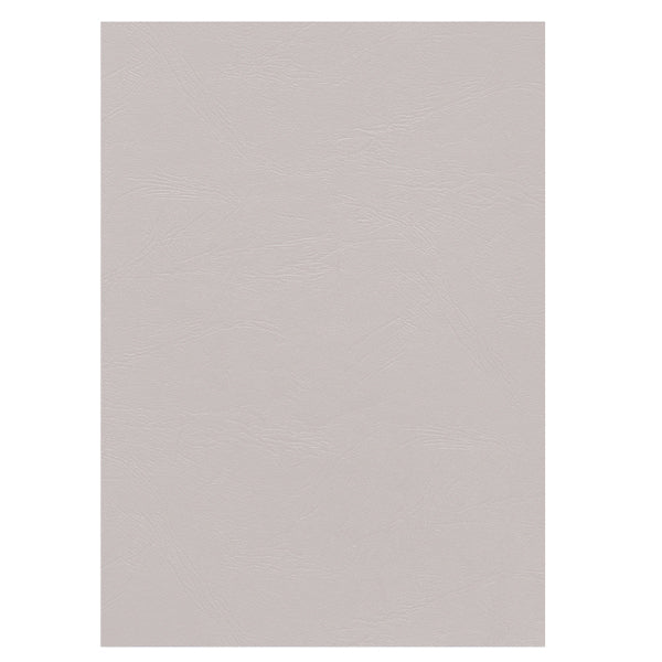 Copertine per rilegatura - A4 - cartoncino groffrato semilpelle - 250 gr - bianco - Fellowes - conf.100 pezzi