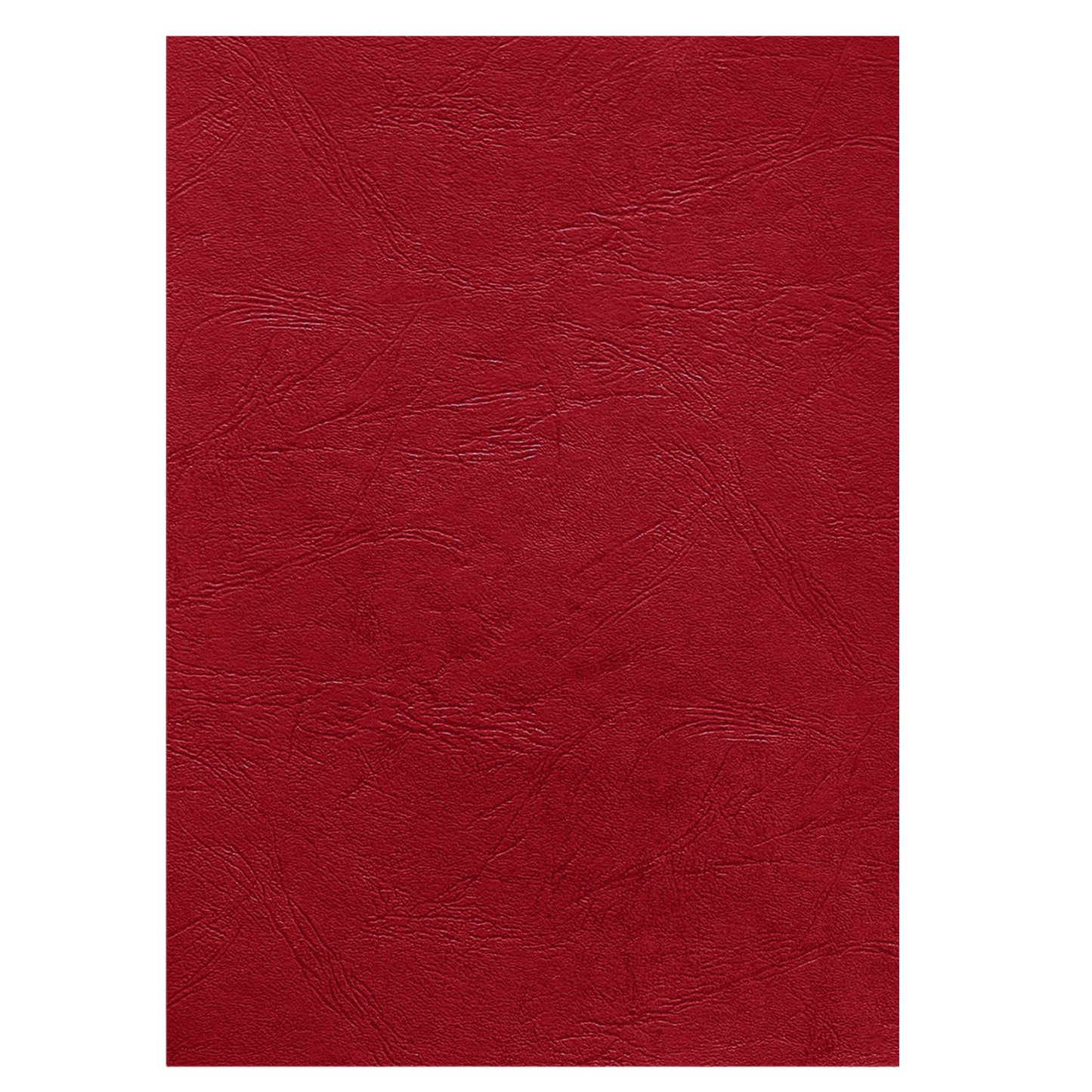 Copertine per rilegatura - A4 - cartoncino groffrato semilpelle - 250 gr - rosso - Fellowes - conf.100 pezzi