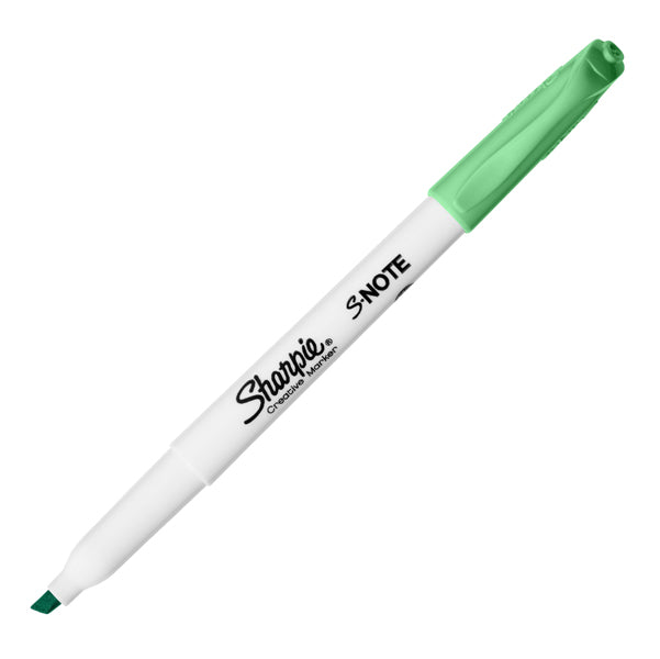 Pennarello S-Note - punta scalpello - colori assortiti - Sharpie - astuccio 4 pezzi