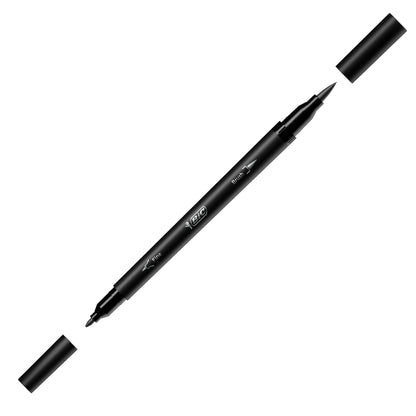 Pennarello Intensity Intense - dual tip brush - colori assortiti - Bic - conf. 6 pezzi