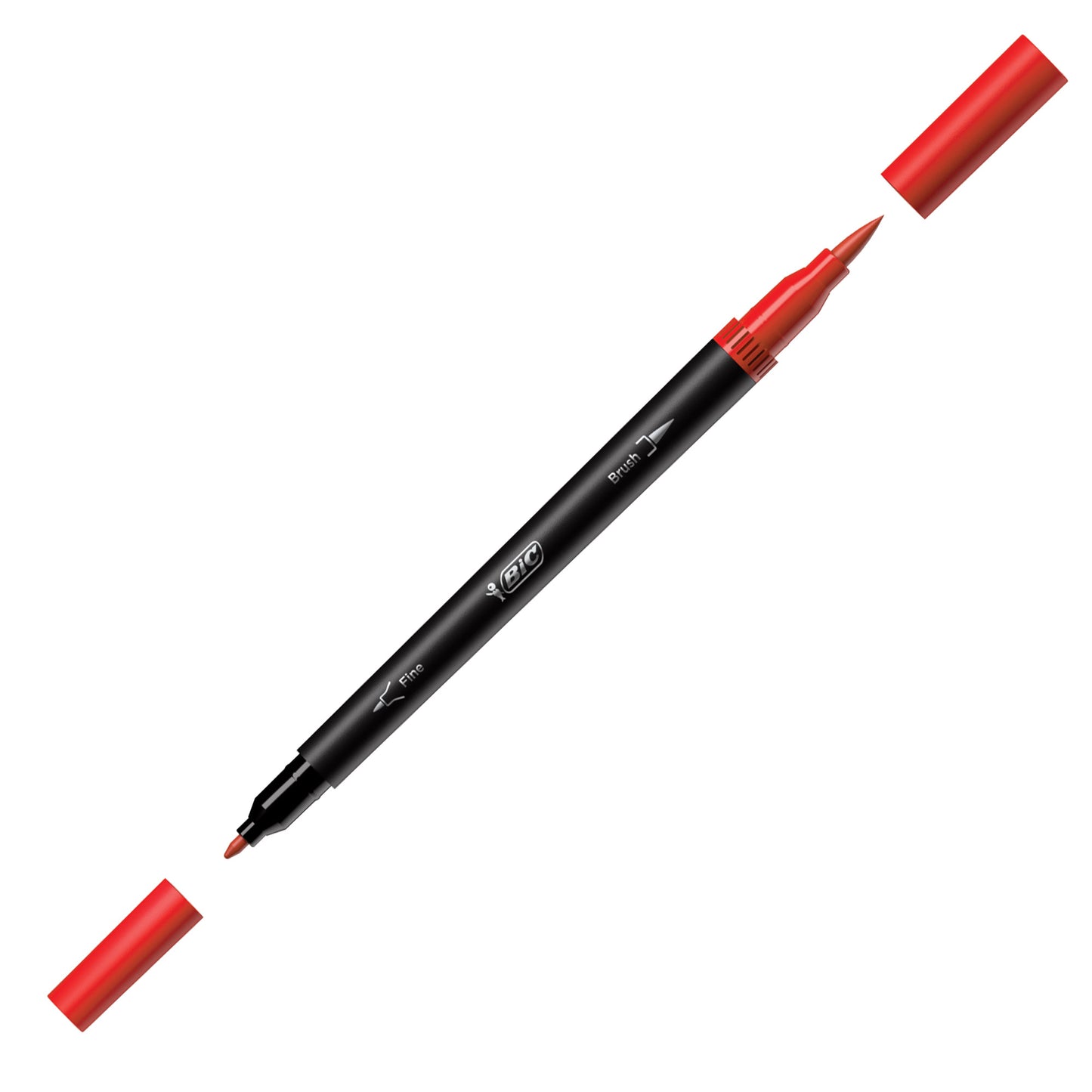Pennarello Intensity Intense - dual tip brush - colori assortiti - Bic - conf. 6 pezzi