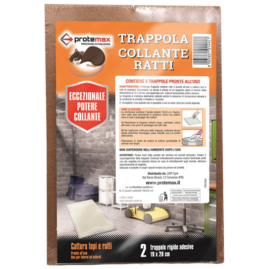 Tavole collanti per ratti - Protemax - blister 2 pezzi