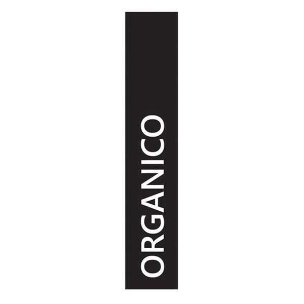 Etichetta adesiva raccolta differenziata - con stampa "ORGANICO" - 45 x 230 mm - vinile - bianco opaco - Medial